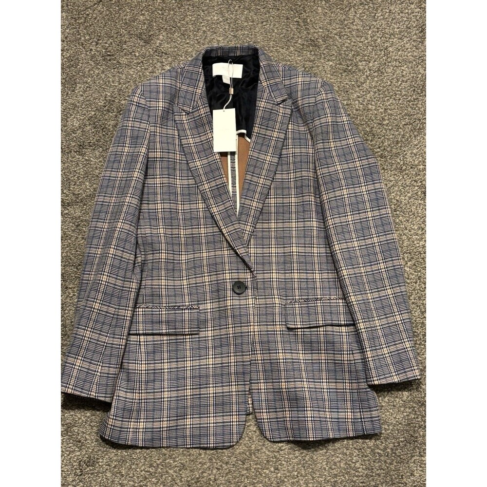 BOSS Hugo Boss Kocani Blazer Women’s Size 4 Plaid NWT